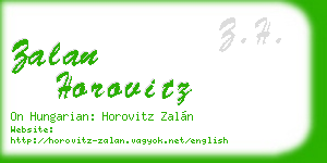 zalan horovitz business card
